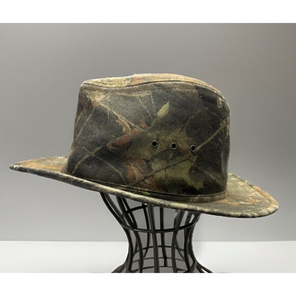 Paramount Outdoors Camouflage Fedora Hat Large Mossy Oak Breakup Cotton / Poly - Picture 3 of 12